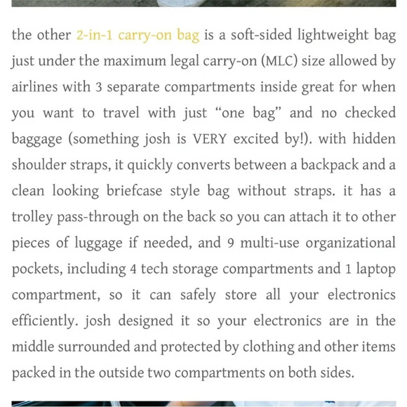 Love Taza Target 2 in 1 Blue Carry on Duffel Bag Backpack - Picture 14 of 16